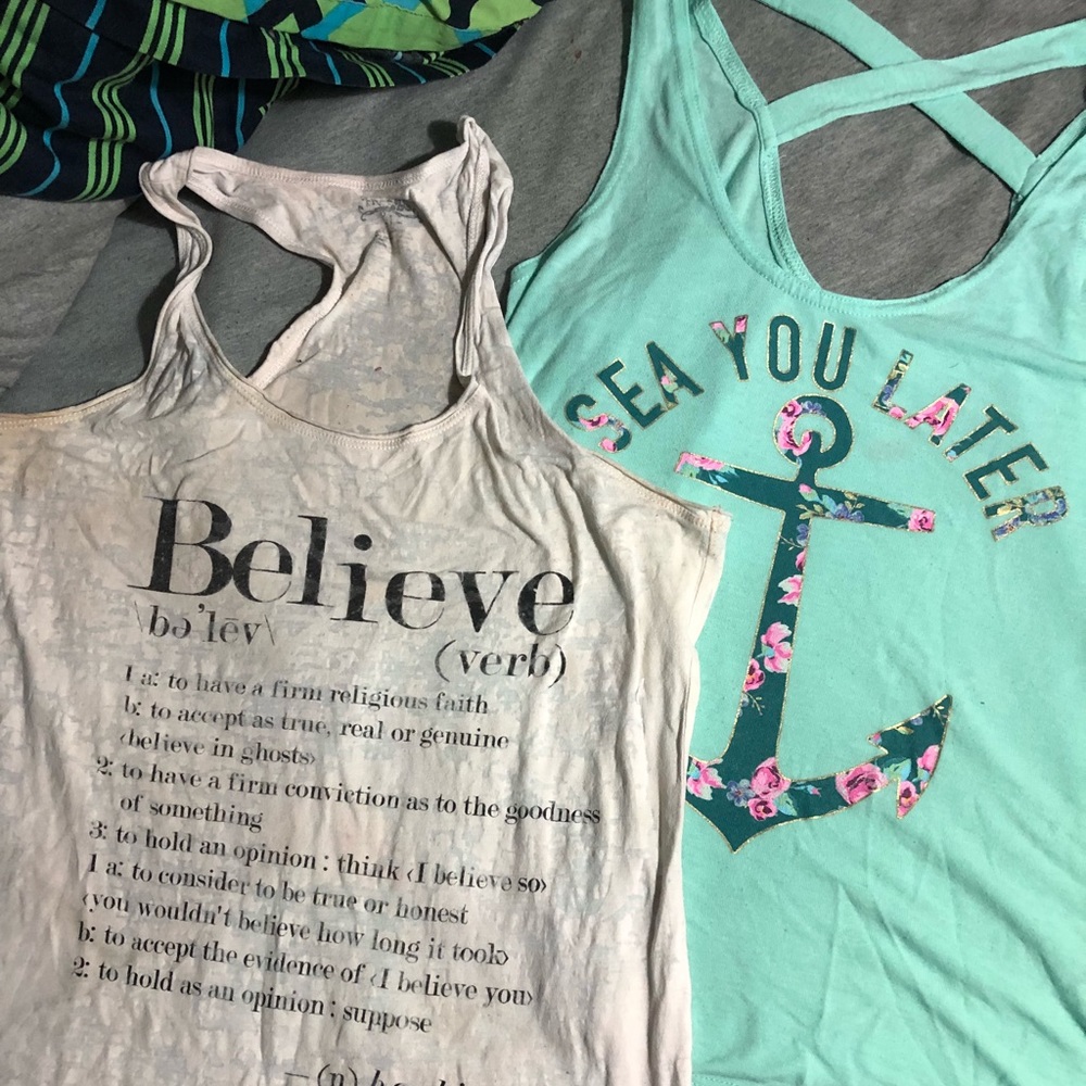 Two tank tops